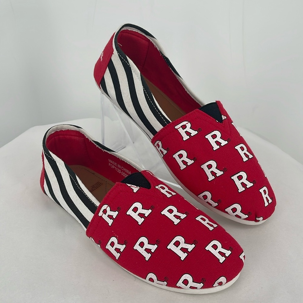 Rutgers University Logo Slip On‎ Flats NWT size S